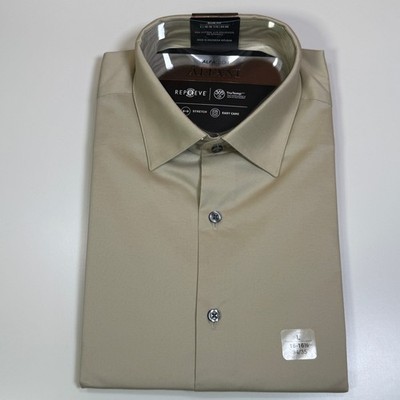 Alfani Men's Slim-Fit Temp Regulating Dress Shirt, brown rice 16-16.5 34-35  $65 | eBay