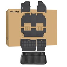 Chrysler Pacifica Hybrid 17-24 TPE All-Weather Cargo Floor Mat w/ Backrest