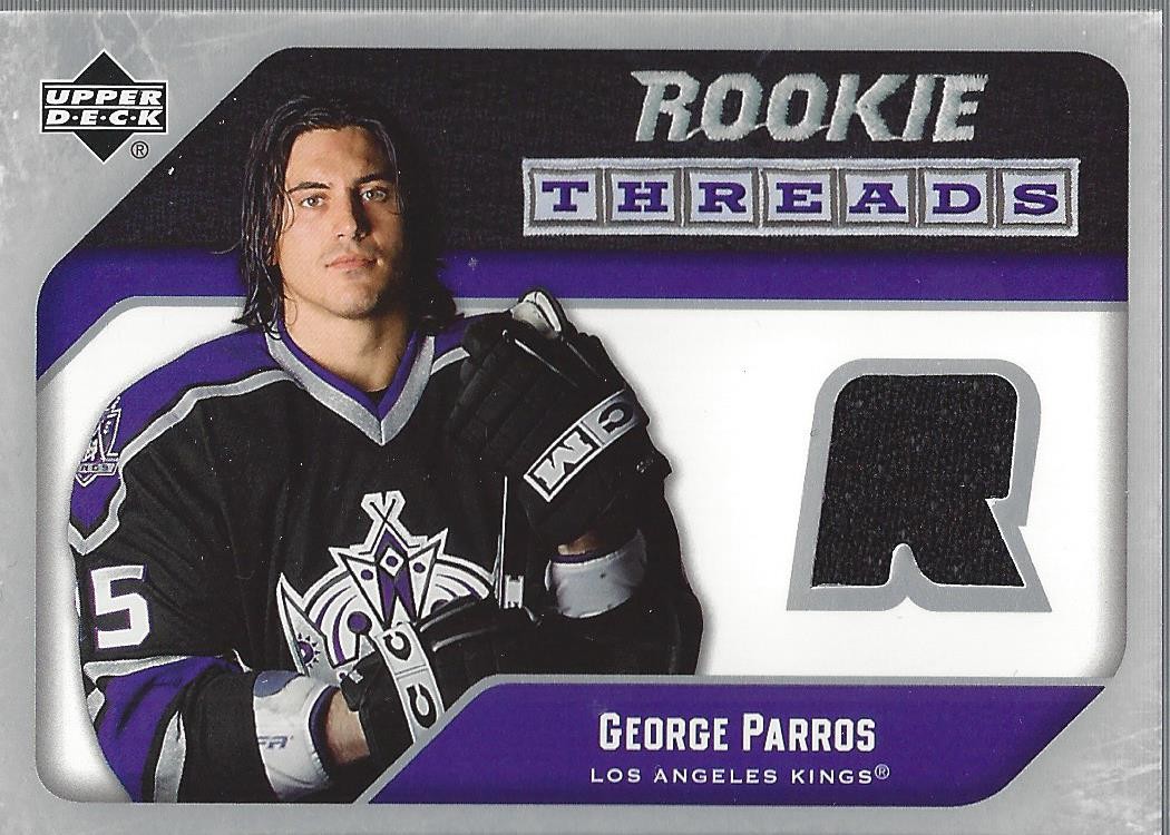 2005-06 Upper Deck Rookie Threads #RTGP George Parros Jersey (black) - HKY