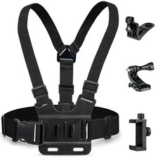 Mobile Phone Chest Strap Harness Mount Holder Kit For Action Camera POV / VLOG