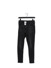 Topshop Women's Jeans W 28 in Grey Cotton with Elastane, Polyester Skinny
