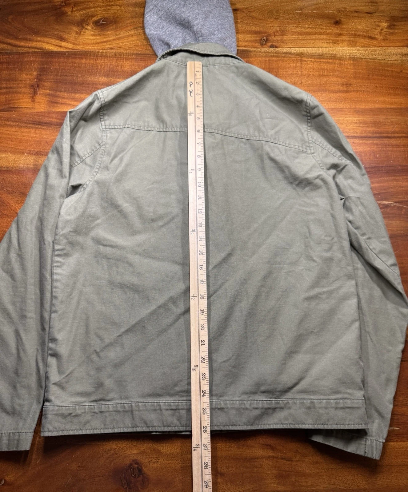 Volcom Warren Full Zip Hooded Utility Jacket Mens Sz Small ArmyGreen image 6