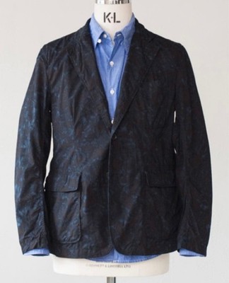 Engineered Garments Baker Jacket Tie Dye Black Casual Pattern Men's #FC ZCA