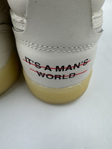 Reebok Freestyle Vintage IT'S A MAN'S WORLD High Top Sneakers Women's US10 Retro - Picture 7 of 20