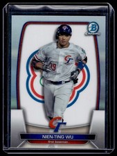 2023 Bowman Chrome Nien-Ting Wu WBC Flag Refractor WBC-34 Chinese Taipei #/499