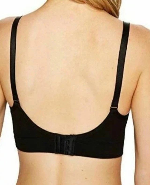 Женский бесшовный эластичный бюстгальтер для кормления Coobie L97649 черный собранный в рюш с v-образным вырезом один размер - Изображение 2 из 3