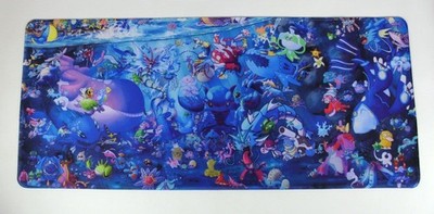 New Water Pokemon Gyarados Kyogre TCG Desk Playmat 27'' x 12'' Mouse Pad Non-Slip