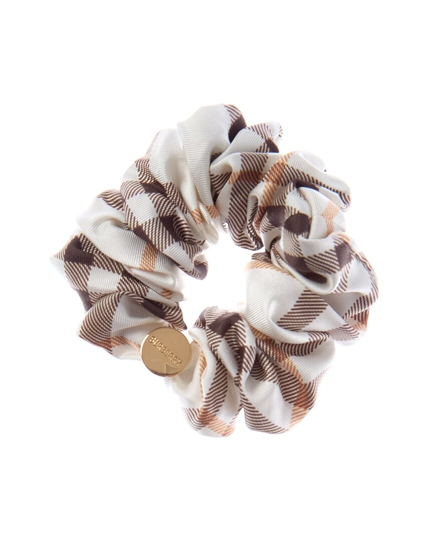 Burberry Check Silk Scrunchie Womens Beige 35390₽