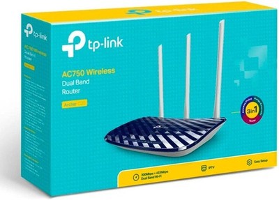 TP-Link AC1350 Wireless Wi-Fi Fast Ethernet Router Used VG Cond in Orig Box