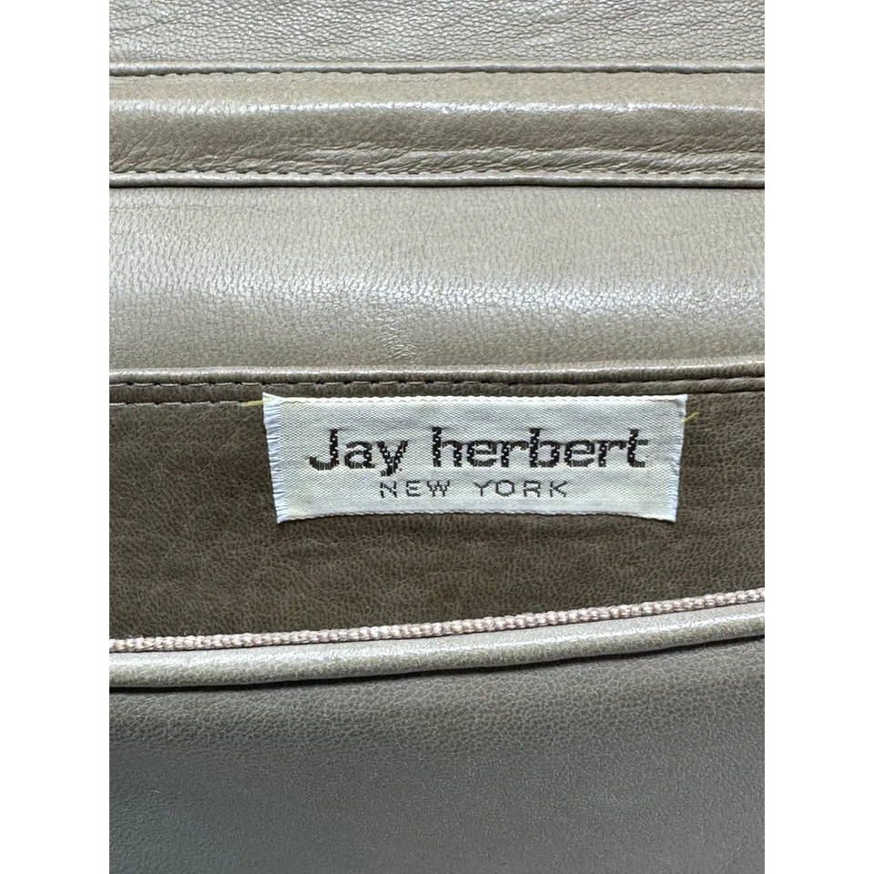 Jay Herbert Tan Leather Quilted Small Purse - Image 3 of 4