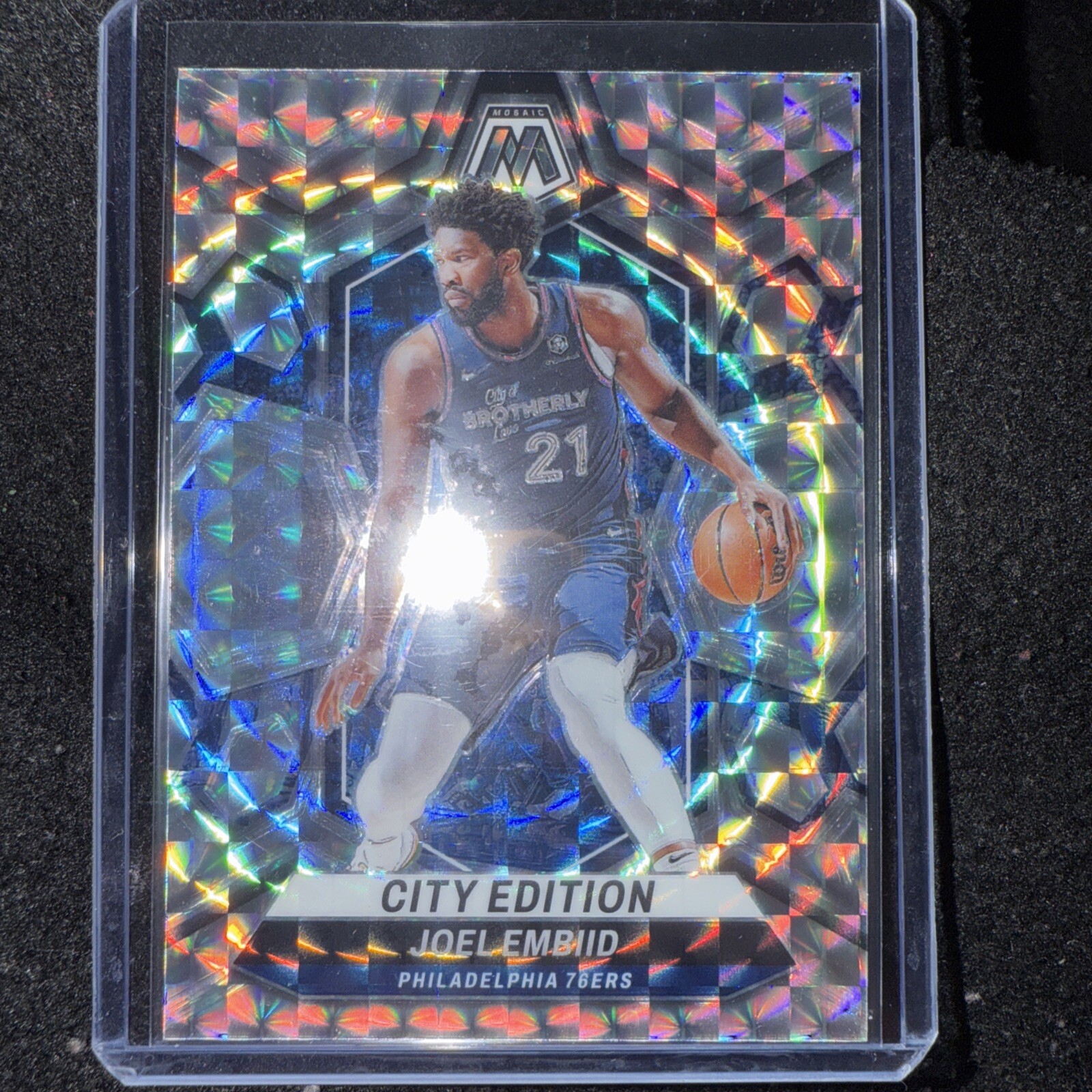2023-24 Mosaic #283 Joel Embiid City Edition Genesis