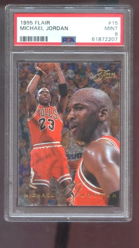 1995-96 Fleer Flair #15 Michael Jordan PSA 9 Graded Basketball Card NBA 95-96