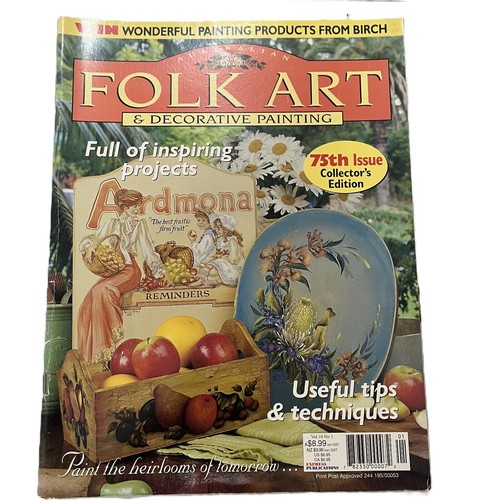 Folk Art & Decorative Painting Magazine Vol 10 No. 1 -Vintage Crafting