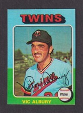1975 TOPPS MINI #368  Vic Albury  MINNESOTA TWINS  EX+   A
