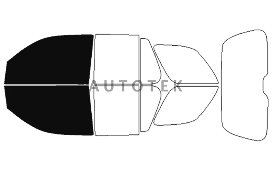 PreCut Film Front Two Door Windows Any Tint Shade % For Buick Rainier 2004-2007 - Image 3 of 4