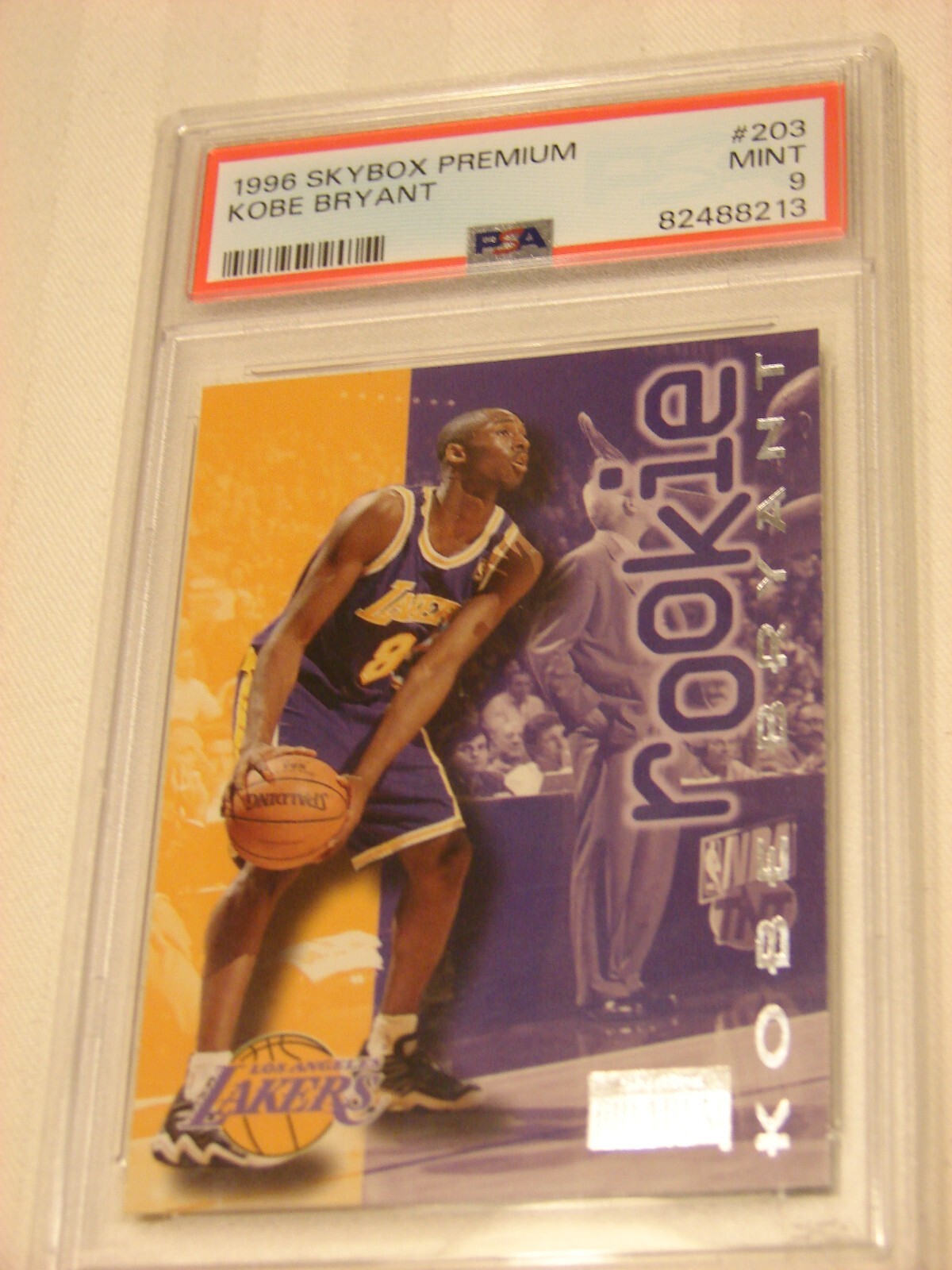 1996-97 Skybox Premium Kobe Bryant Rookie RC #203 PSA 9 MINT Lakers