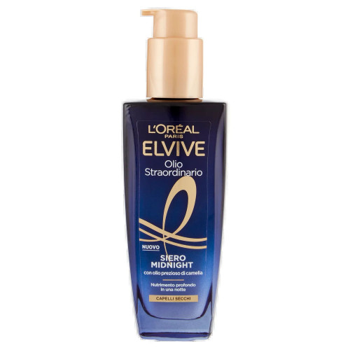 Elvive Olio Straordinario Midnight Serum 100ml - Siero Notte Anti-Crespo