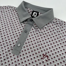 Footjoy Polo Shirt Mens Large Jax Beach Golf Club Performance Golf Short Sleeve