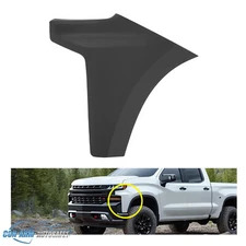 Front Bumper End Cap For 2019-2022 Chevy Silverado 1500 Left Side Extension Trim