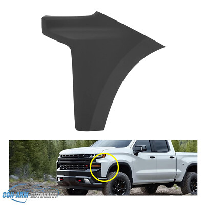 #ad #ad Front Bumper End Cap For 2019 2022 Chevy Silverado 1500 Left Side Extension Trim $22.59