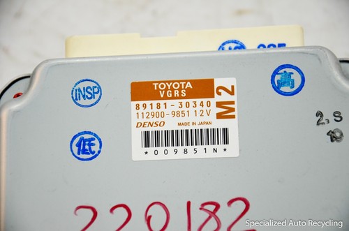 2015 LEXUS GS350 STEERING CONTROL MODULE COMPUTER, #89181-30340, GENUINE OEM - Picture 5 of 6