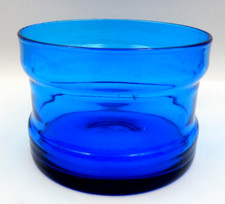 VINTAGE AQUARIUM FISHBOWL DARK BLUE DEPRESSION GLASS FISH BOWL