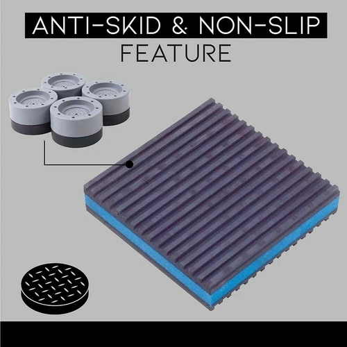 8 STCK. Stoß- und Geräuschunterdrückung Waschmaschine Trockner Anti-Vibration Fußpolster ~ - Bild 4 von 10