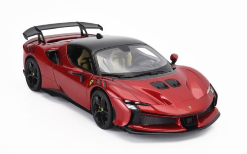 MODELLINO AUTO STATICO BURAGO FERRARI SF90XX STRADALE 2024 ROSSO SCALA 1/18 - Foto 5 di 12