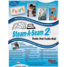 The Warm Company Steam-A-Seam 2, Double Stick Fusible Web - 9"x12" (5pk)