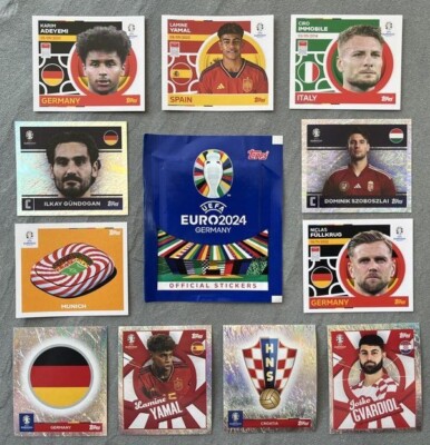 Topps UEFA EURO 2024 Germany Group A/B Stickers - Choose Single Stickers 1/3