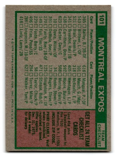 1975 Topps Baseball EX/MT to NM #1-250 You Choose Complete Your Set George Brett - Picture 202 of 501
