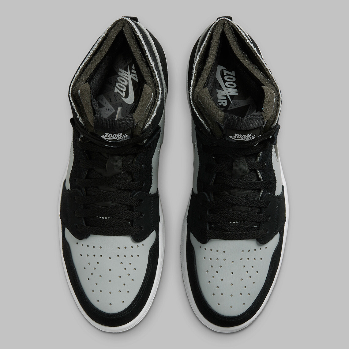 Size 14 - Air Jordan 1 Zoom CMFT Black Light Smoke Grey for