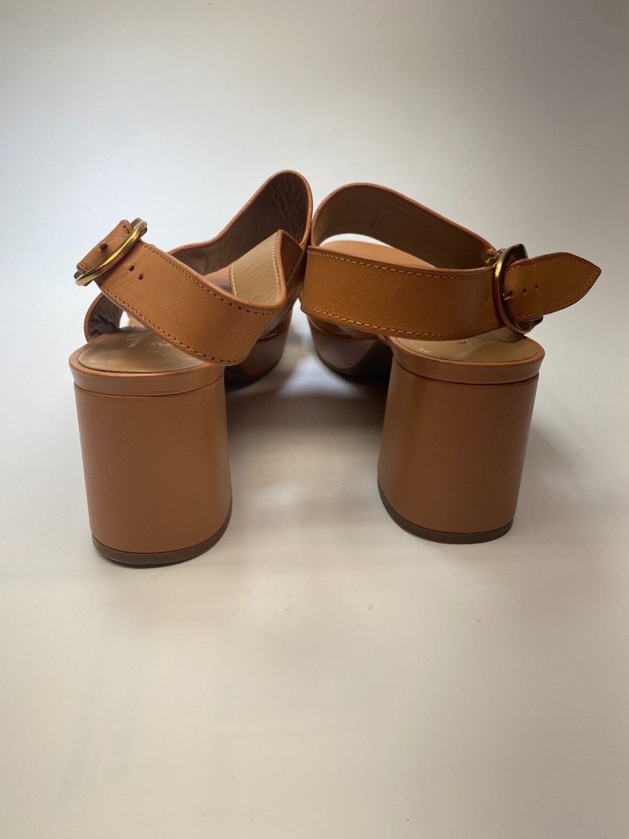 Aerosoles Womens Camera Nude Leather Platform Sandal Sz 12 | eBay