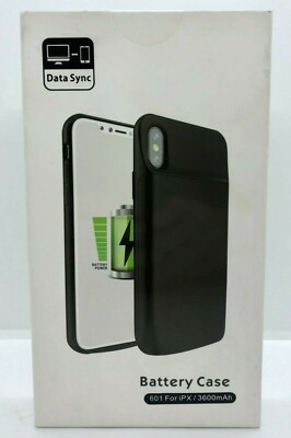 Ultra Slim Data Sync Battery Case iPhone X Portable Charging Case FREE SHIP c