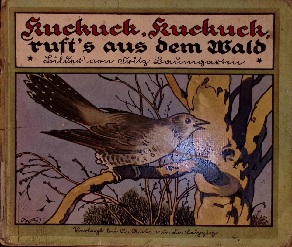 Kuckuck Kuckuck rufts aus dem Wald Bilder v. F. Baumgarten ca. 1935 **SCHÖN** - Bild 1 von 1