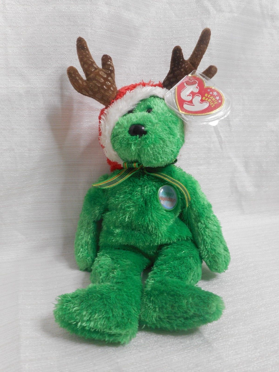 Teddy Bear 赤い鼻 緑の服 s-l1200.png