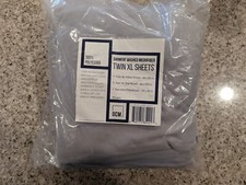 OCM Dorm Microfiber 3 Piece Sheet Set, Twin XL ,Gray