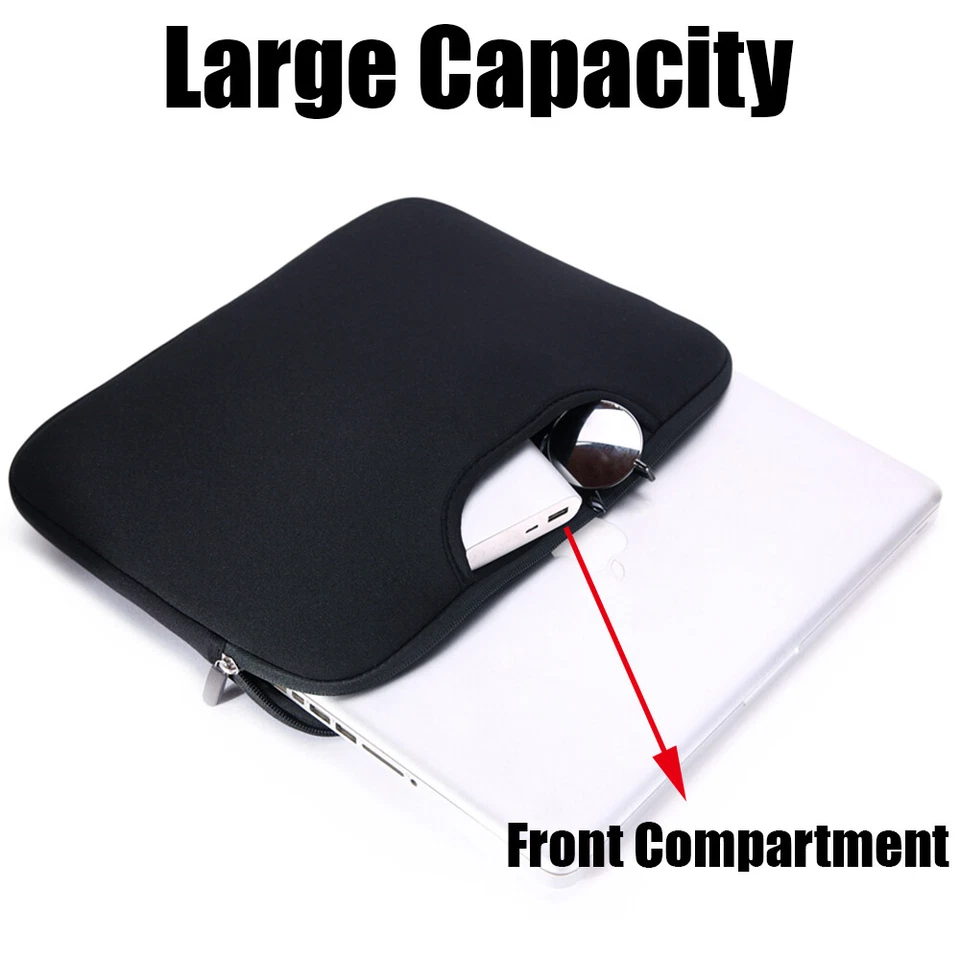 14 Inch Laptop Bag Case Sleeve with Handle For HP Lenovo Asus Macbook - Image 2 of 4