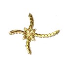 New 925 Gold Plated Natural Chrome Diopside Peridot Cross pendant 2.1g  — photo 5