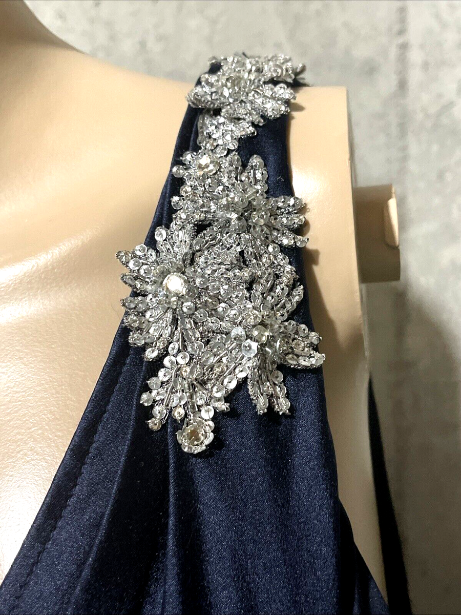 VERA WANG Embellished Bow Back Blue Long Maxi Wedding Gown Dress US 8 10 / IT 44 | eBay VERA WANG Embellished Bow Back Blue Long Maxi Wedding Gown Dress US 8 10 / IT 44 | eBay