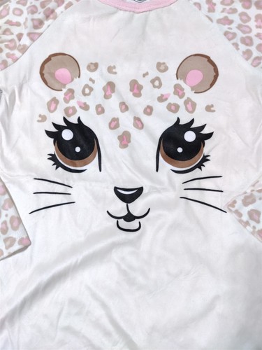 Girls Small 6-6X Nightgown 2-Pack Cheetah Emoji Unicorn Rainbow Sleep Shirt Gift - Picture 2 of 5