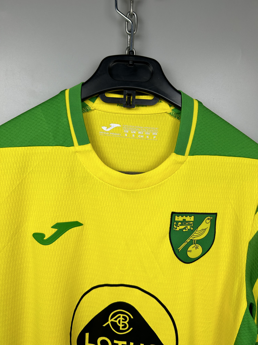 Norwich City 2021 2022 Home Soccer Football Jersey Joma Size S | eBay