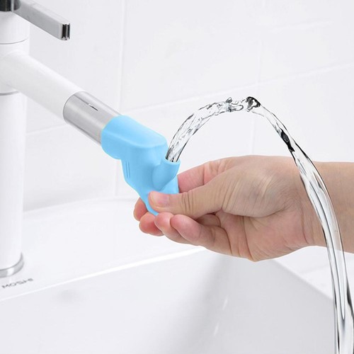Silicone Faucet Extender Gadget Children Washing SplashProof Device (Blue) eBay
