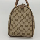 Sac GUCCI GG Supreme Web Sherry Line Boston PVC beige or 111 02 007 authentique KD448