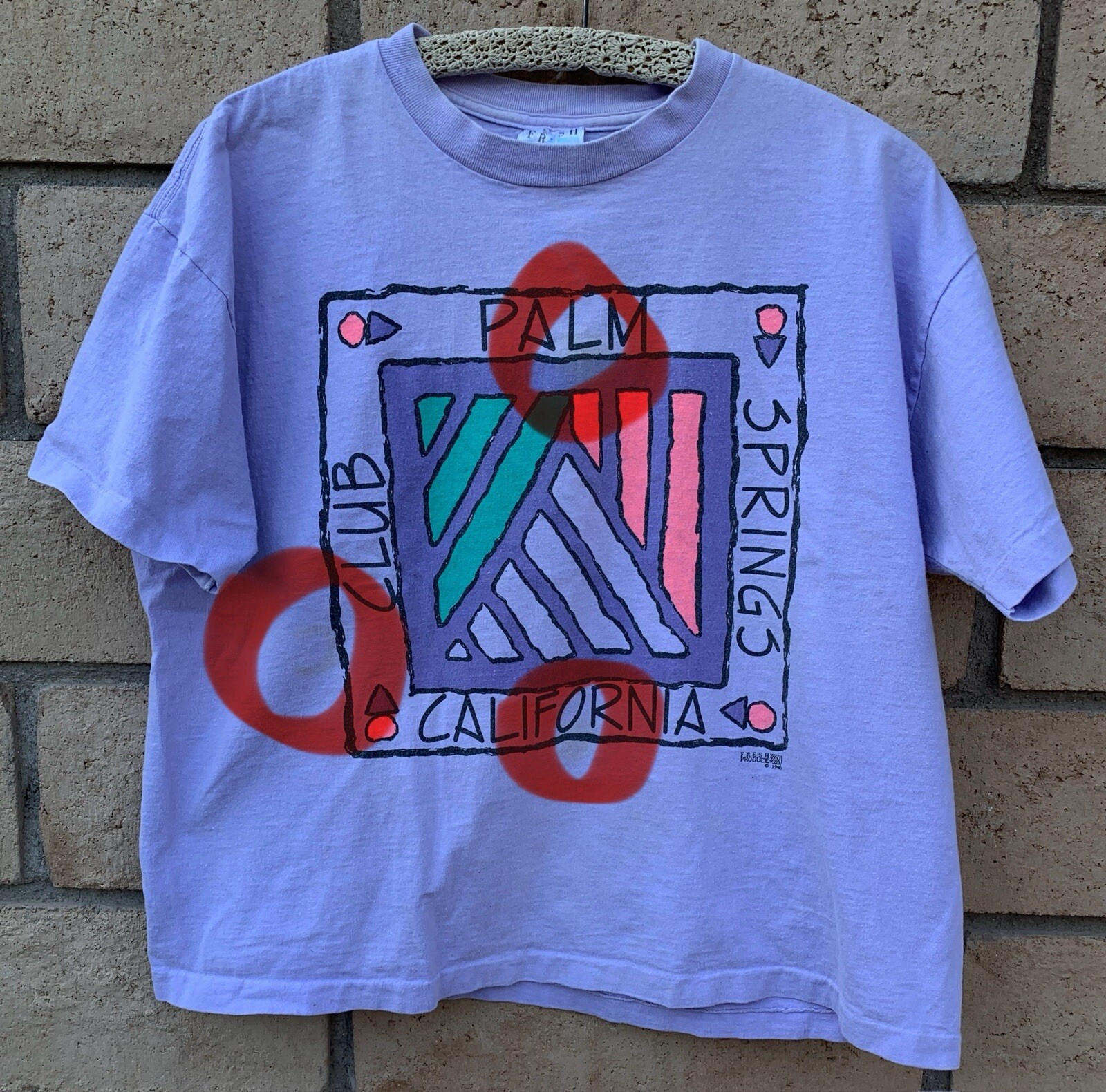 Vintage Club Palm Springs California One Size Crop Top T Shirt One Size 1990s image 10