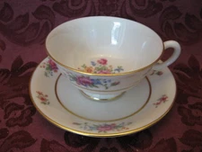 Lenox Lenox Rose China Footed Cup and Saucer - Very Nice!