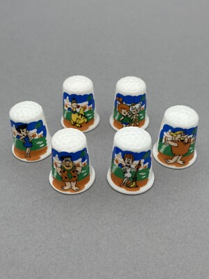 The Flintstones Fine Bone China Fingerhüte Full Set of Six