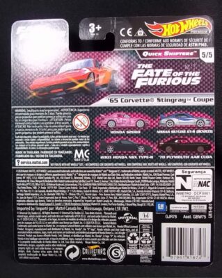 Hot Wheels Quick Shifters Fast & Furious red '65 Corvette Stingray