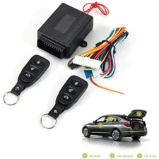 Car Remote Central Kit Door Lock Locking Keyless Entry System With 2 Controllers