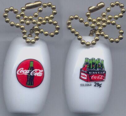 Charming Coca Cola Ceiling Fan Pulls Set of 2 Vintage Style-image